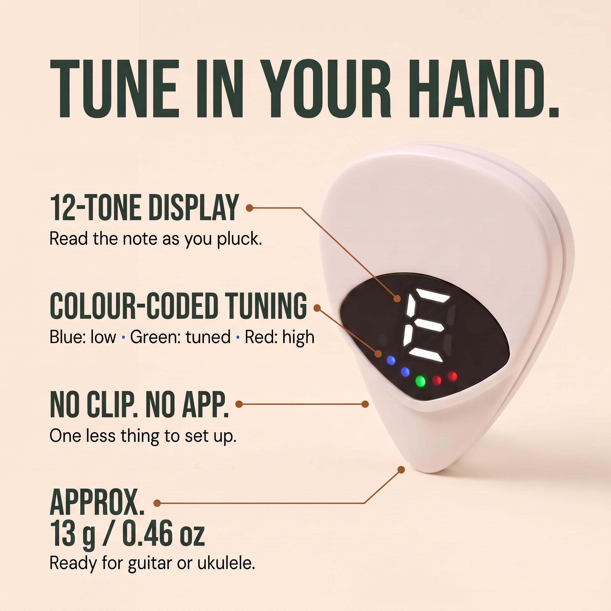 Chordwell 12-tone display and pitch feedback